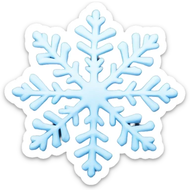 snow flake sticker