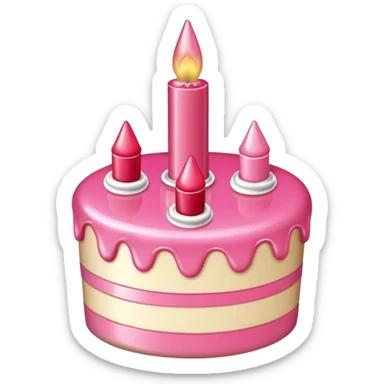 Birthday cake lipgloss  sticker