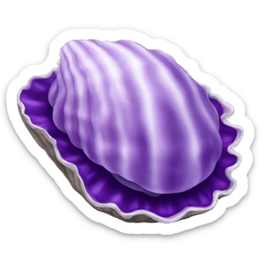 Purple oyster  sticker