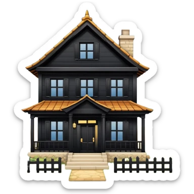 balance with a traditional house on one side and a variety of figures (single person, unmarried couple, etc.) on the other. sticker