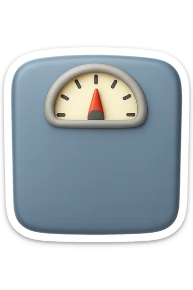 EMOJI STILE IPHONE DI UNA BILANCIA PESA PERSONE IN 3D  sticker