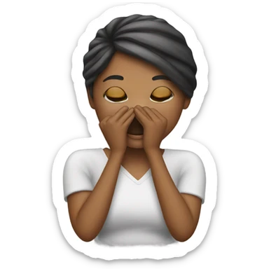 Create a women throwing a kiss sticker