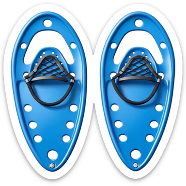 Zapatos de nieve azules sticker