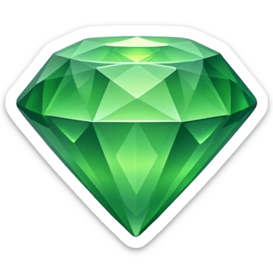 a radioactive diamond emoji sticker