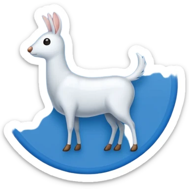 Generate an emoji A white tick in the blue circle.  sticker