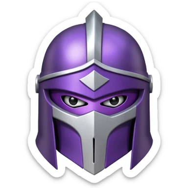 master shredder's helmet from teenage mutant ninja turtles sticker