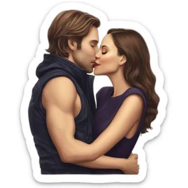 Nina dobrev kiss natalie portman sticker
