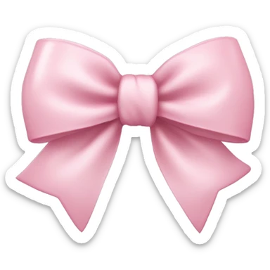 Light pink coquette bow sticker