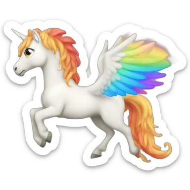 rainbow pegasus sticker