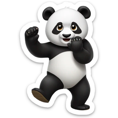 bye bye panda sticker