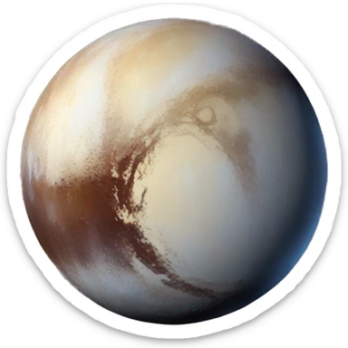 The planet Pluto sticker