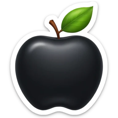 exercise nr 1 thats what it should symbolize It should look like an apple emoji The same style and be black  sticker