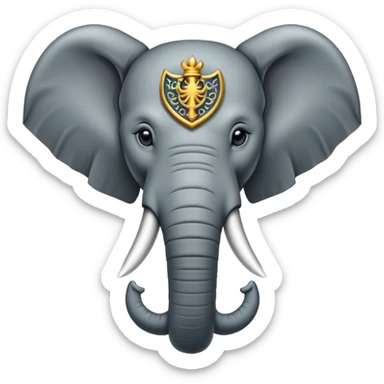 Game of thrones style elephant Sigil  sticker