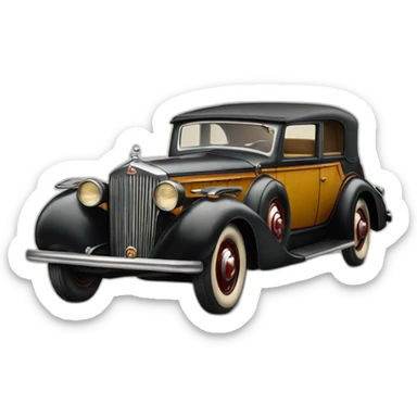 Packard car walt disney sticker