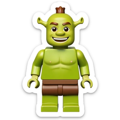 Lego shrek sticker