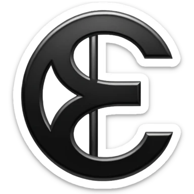 $ dollar black symbol sticker