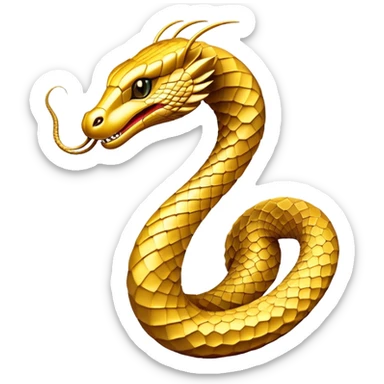 Cobra with hexagon structure sticker