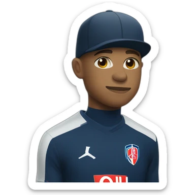Mbappe with a kipa sticker
