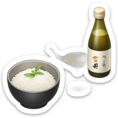alcohol, rice wine, white, korean sticker