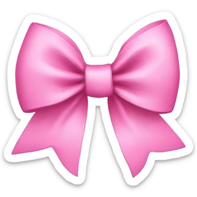 Pink bow sticker