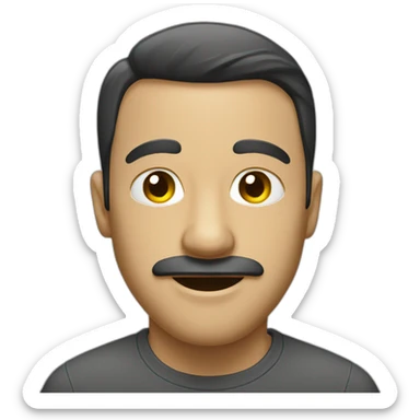 Homme avec un nez ouvert sticker