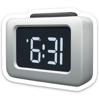 Digital clock 24 sticker