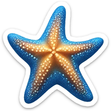 blue starfish sticker