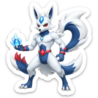 Mega lucario and Absol fusion full body sticker