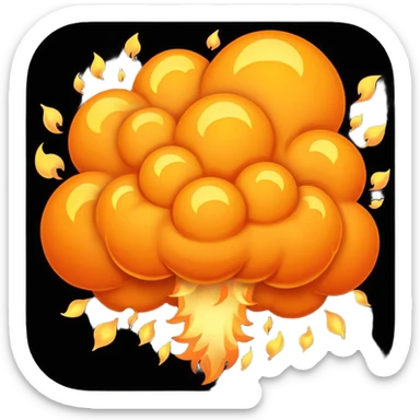 Explosion sticker