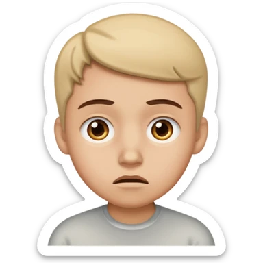 A person worried about money. sticker