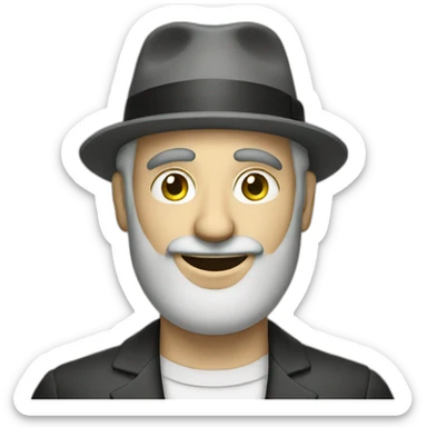 Jewish man with money sticker