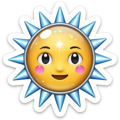 sparkles magnet sticker