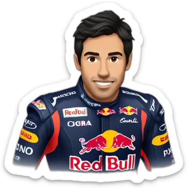 Sergio Pérez Mendoza Red Bull sticker