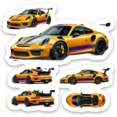 Porche 911 gt3 rs sticker