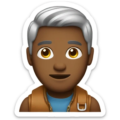 guy wearing women's handbag sticker