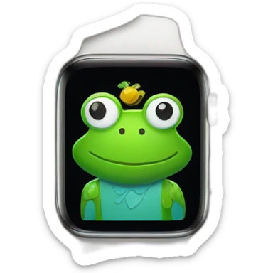 mr frog iwatch sticker