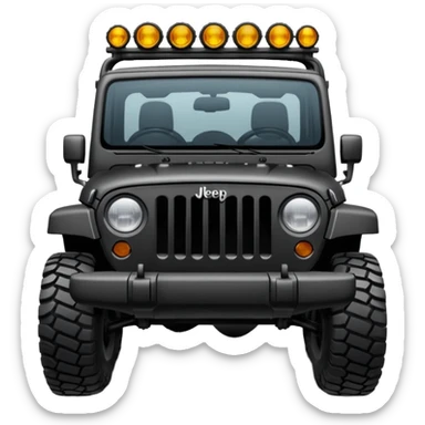 Black Jeep sticker