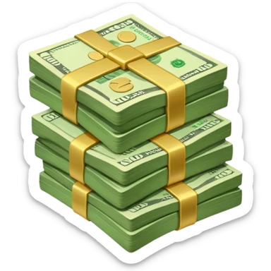 wifi money cash stack sticker