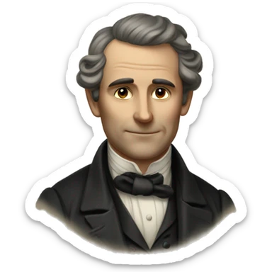 gentleman of the 19th century sticker