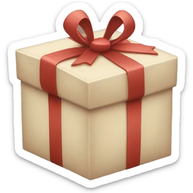 Gift box sticker