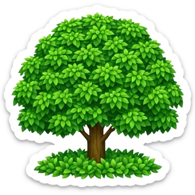 create a dnd style bush.png using 48x48 pixels size sticker