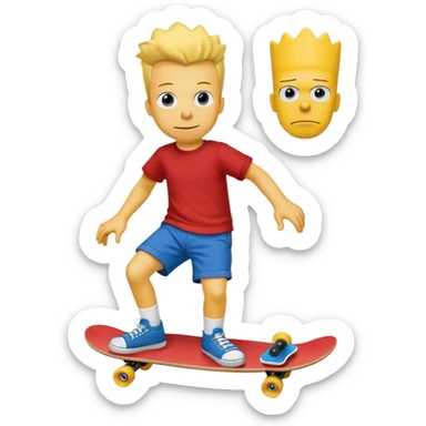 make the realistic bart simpson meme with charlie kirks face sticker