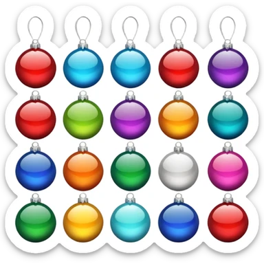 pelotas de navidad sticker