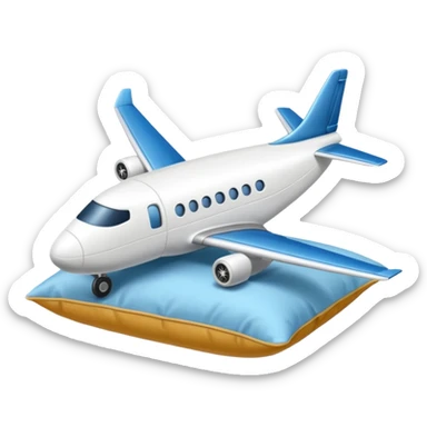 pillow to plane sticker