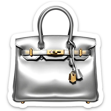 hermes birkin silver color gold hardware sticker
