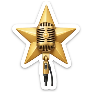 create-a-vibrant-and-dynamic-emoji-that-represents-pop-or-stage-vocal-performance.-the-design-should-feature-a-close-up-of-a-classic-stage-microphone-(retro-style)-with-a-lanyard,-set-against-a-star sticker