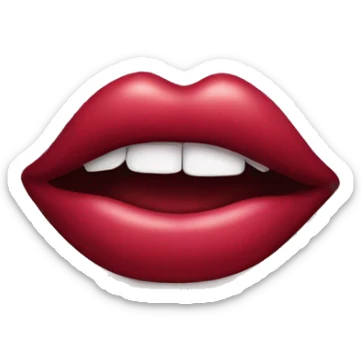Labios mordidos  sticker