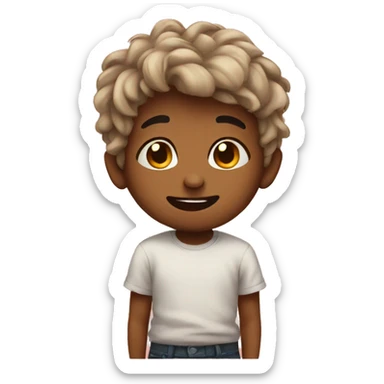 Cute emoji wth emotional e sticker