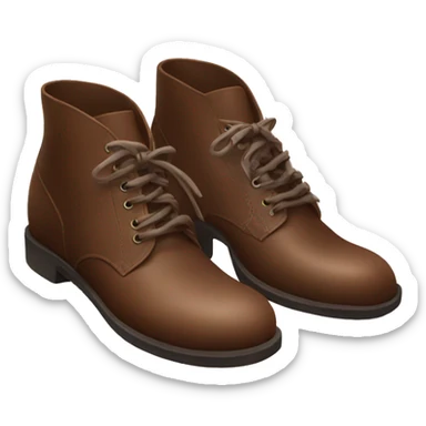 brown shoes realistic dior sticker
