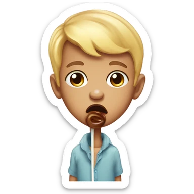 Lollipop cry baby boy sticker